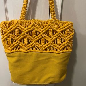 Yellow tote bag